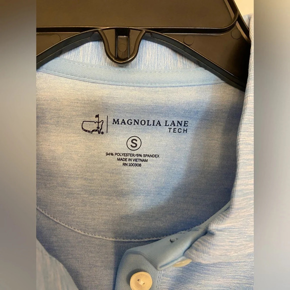 NWT Magnolia Lane Tech Masters Polo Light Blue Size Small - Picture 2 of 5